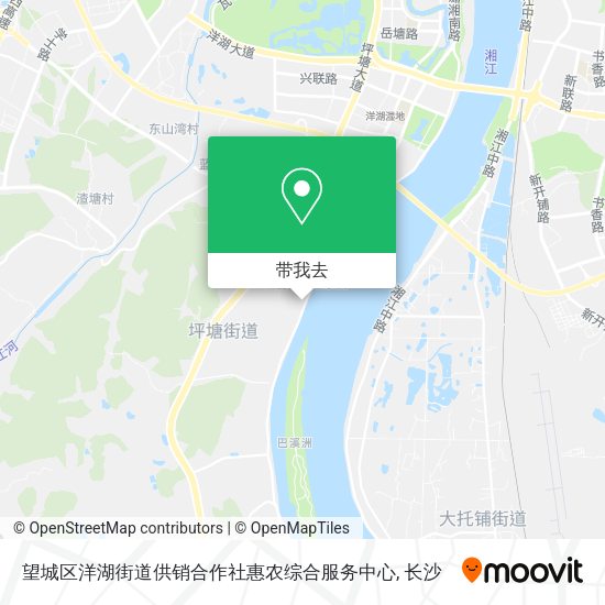 望城区洋湖街道供销合作社惠农综合服务中心地图