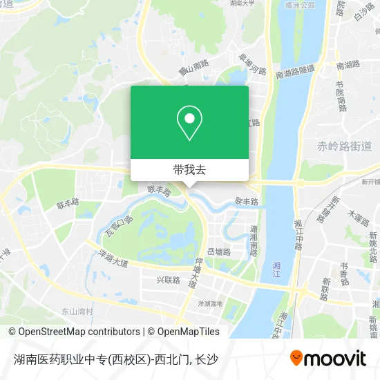湖南医药职业中专(西校区)-西北门地图