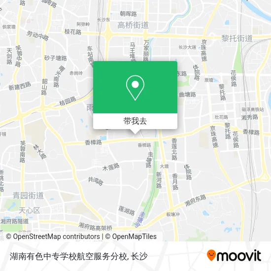 湖南有色中专学校航空服务分校地图