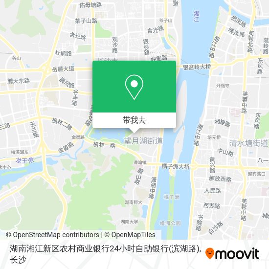 湖南湘江新区农村商业银行24小时自助银行(滨湖路)地图