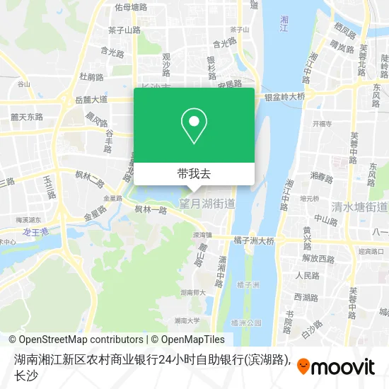 湖南湘江新区农村商业银行24小时自助银行(滨湖路)地图