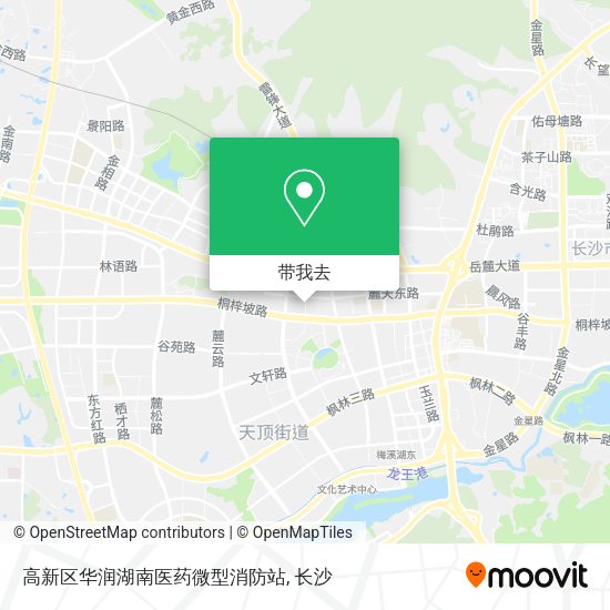 高新区华润湖南医药微型消防站地图
