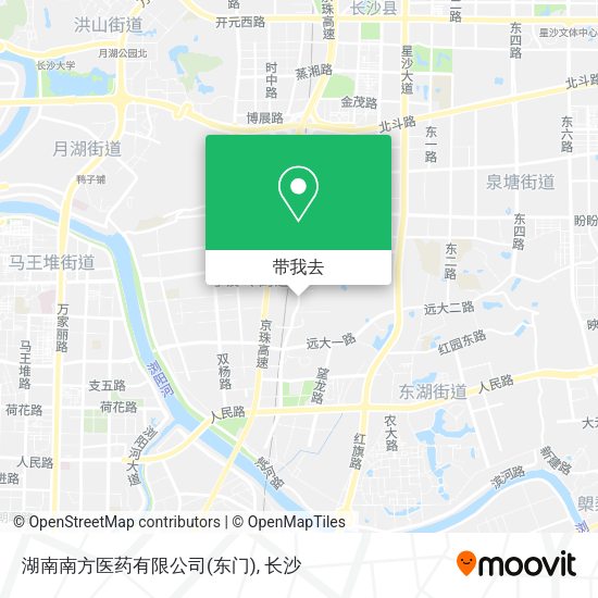 湖南南方医药有限公司(东门)地图