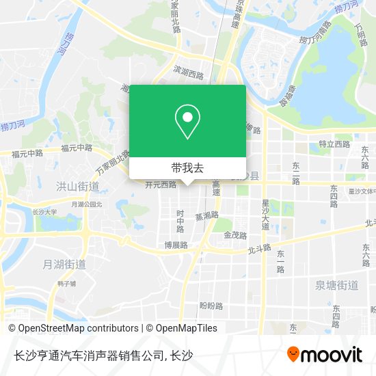 长沙亨通汽车消声器销售公司地图