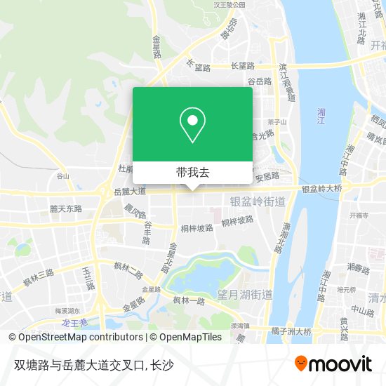 双塘路与岳麓大道交叉口地图