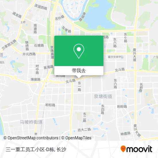 三一重工员工小区-D栋地图