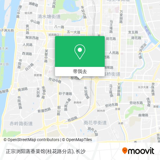 正宗浏阳蒸香菜馆(桂花路分店)地图