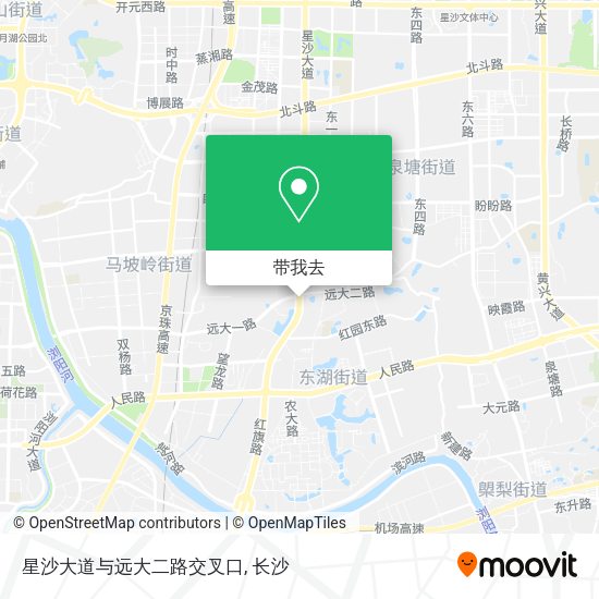 星沙大道与远大二路交叉口地图