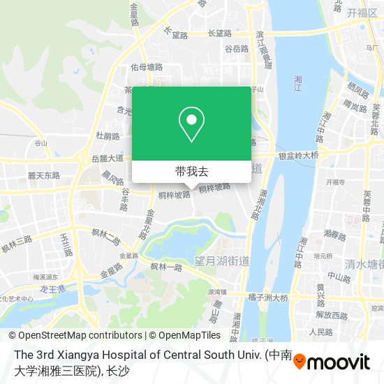 The 3rd Xiangya Hospital of Central South Univ. (中南大学湘雅三医院)地图