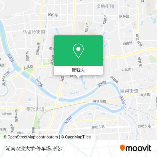 湖南农业大学-停车场地图