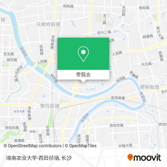 湖南农业大学-西田径场地图