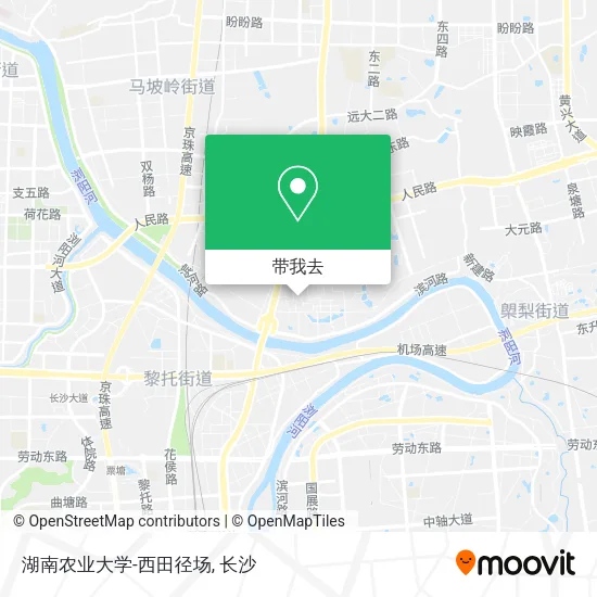 湖南农业大学-西田径场地图