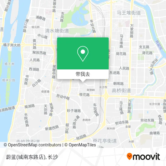蔚蓝(城南东路店)地图