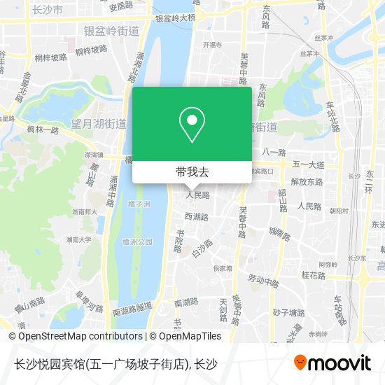 长沙悦园宾馆(五一广场坡子街店)地图