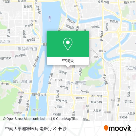 中南大学湘雅医院-老医疗区地图