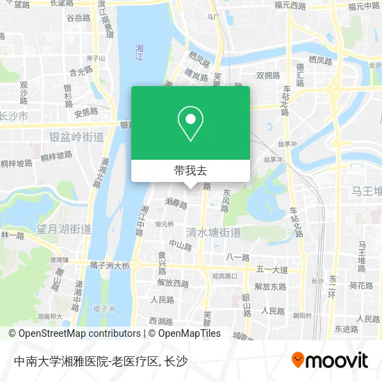 中南大学湘雅医院-老医疗区地图