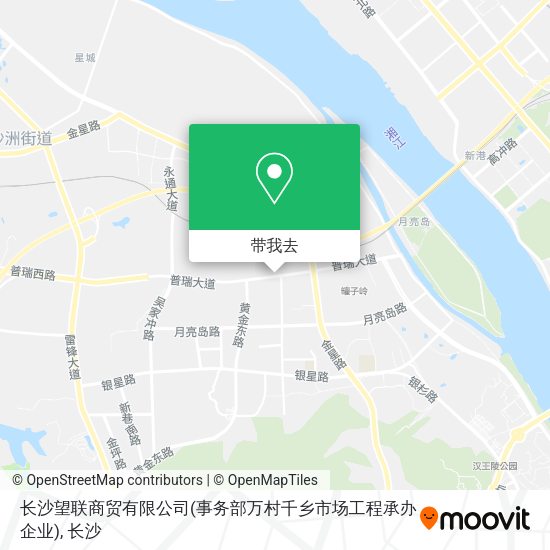 长沙望联商贸有限公司(事务部万村千乡市场工程承办企业)地图