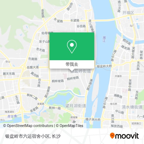 银盆岭市六运宿舍小区地图