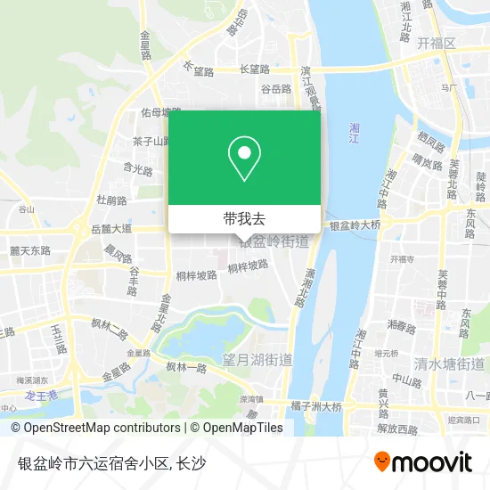 银盆岭市六运宿舍小区地图