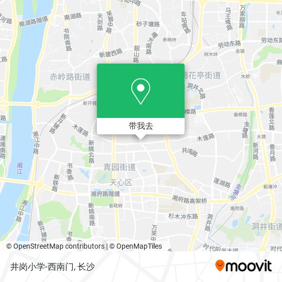 井岗小学-西南门地图