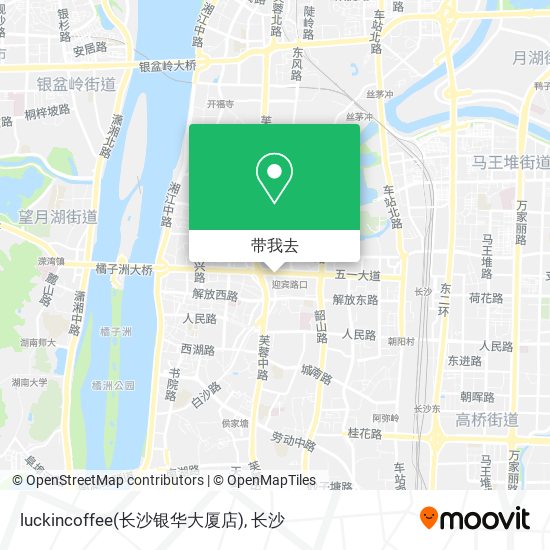 luckincoffee(长沙银华大厦店)地图