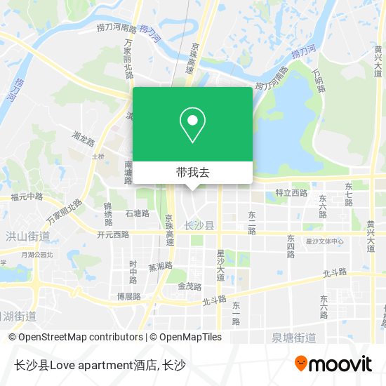 长沙县Love apartment酒店地图