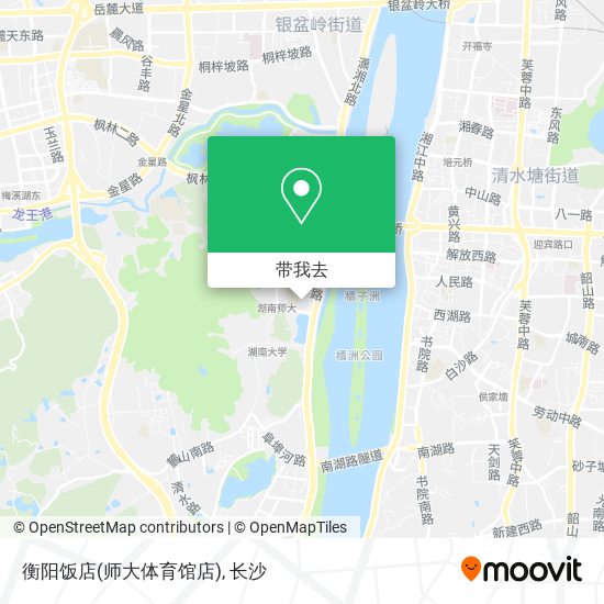 衡阳饭店(师大体育馆店)地图