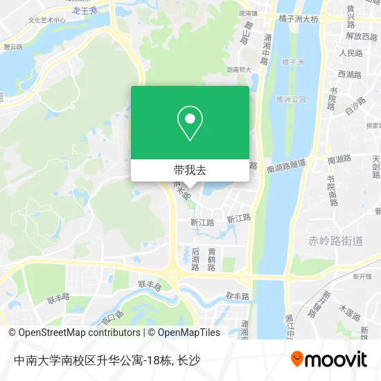 中南大学南校区升华公寓-18栋地图