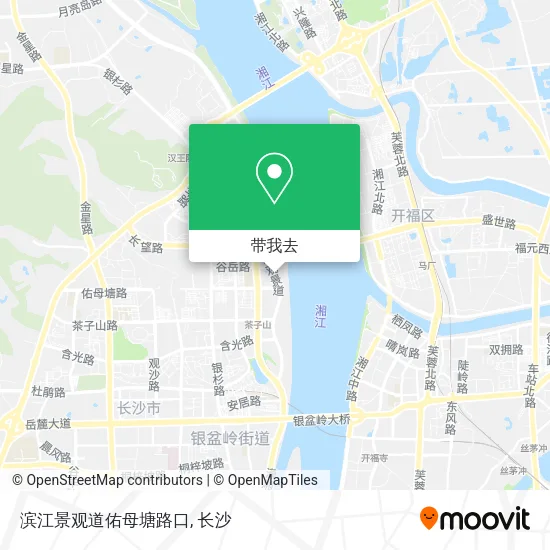 滨江景观道佑母塘路口地图
