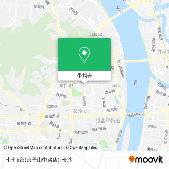 七七e家(茶子山中路店)地图