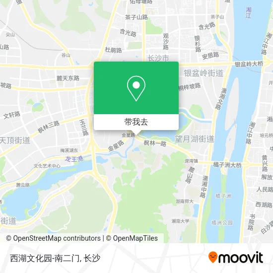 西湖文化园-南二门地图