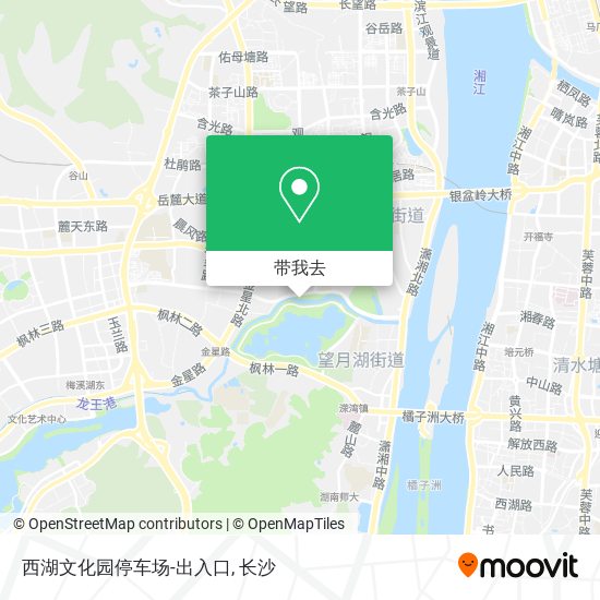西湖文化园停车场-出入口地图