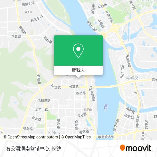 右公酒湖南营销中心地图