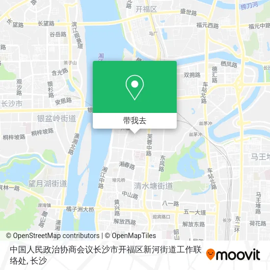 中国人民政治协商会议长沙市开福区新河街道工作联络处地图
