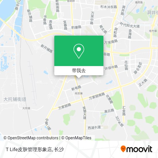T Life皮肤管理形象店地图