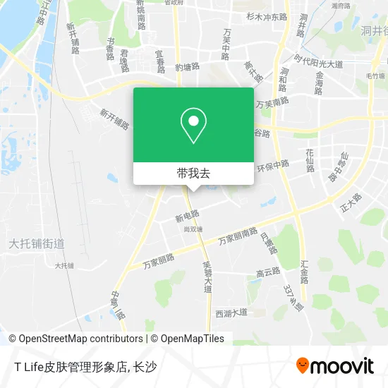 T Life皮肤管理形象店地图