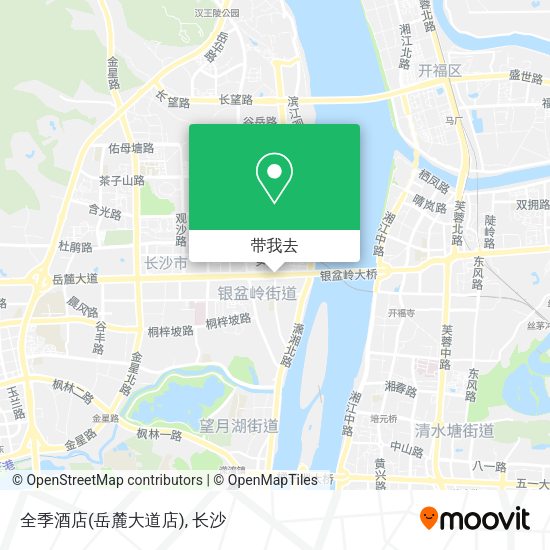 全季酒店(岳麓大道店)地图