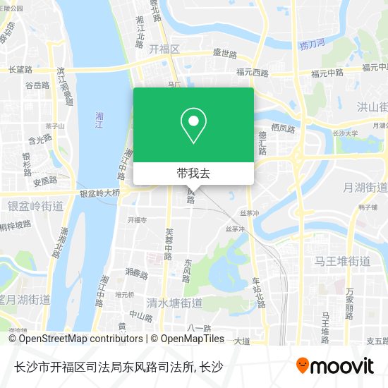 长沙市开福区司法局东风路司法所地图