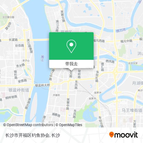 长沙市开福区钓鱼协会地图