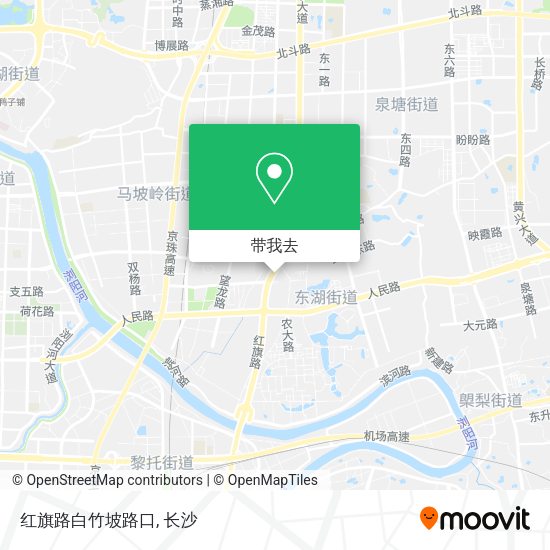 红旗路白竹坡路口地图