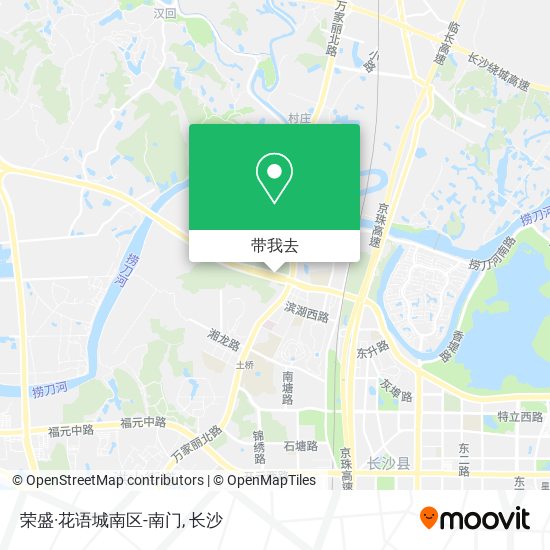 荣盛·花语城南区-南门地图