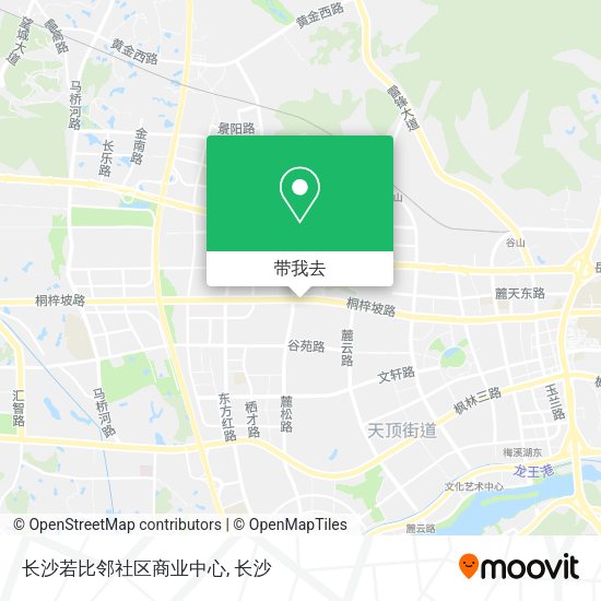 长沙若比邻社区商业中心地图