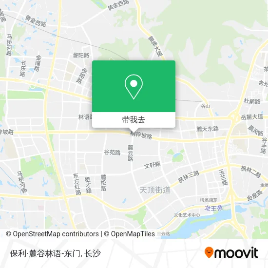 保利·麓谷林语-东门地图