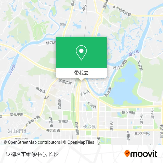 讴德名车维修中心地图