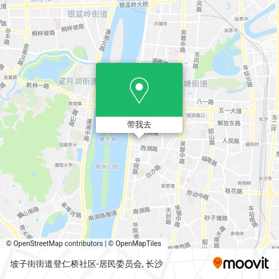 坡子街街道登仁桥社区-居民委员会地图