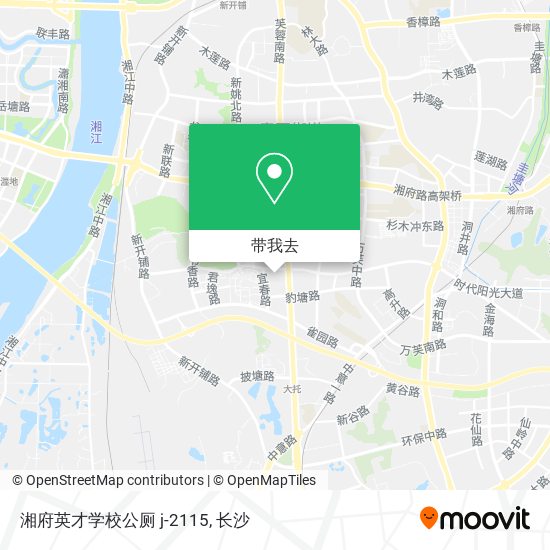 湘府英才学校公厕 j-2115地图