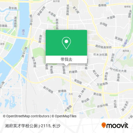 湘府英才学校公厕 j-2115地图