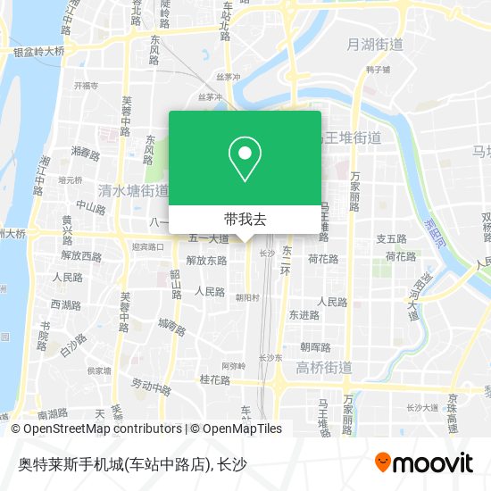 奥特莱斯手机城(车站中路店)地图