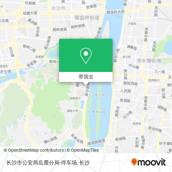 长沙市公安局岳麓分局-停车场地图