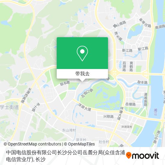 中国电信股份有限公司长沙分公司岳麓分局(众佳含浦电信营业厅)地图